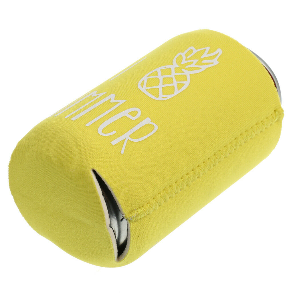 5pcs Tin Hawaiian Tropical Pineapple Can Coolest Sleeve Sleeve Favor