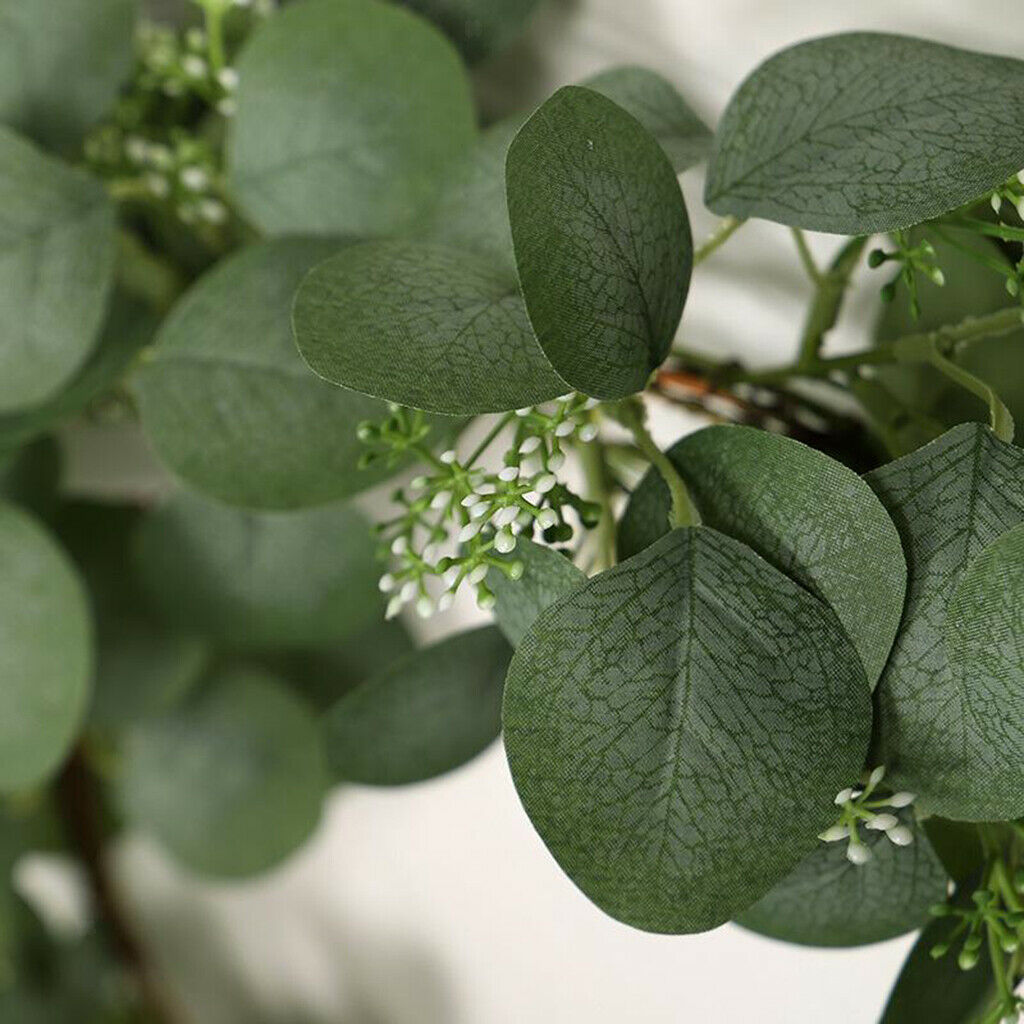 18inch Eucalyptus Wreath Leaves Hanging Wall Front Door Garland Decoration