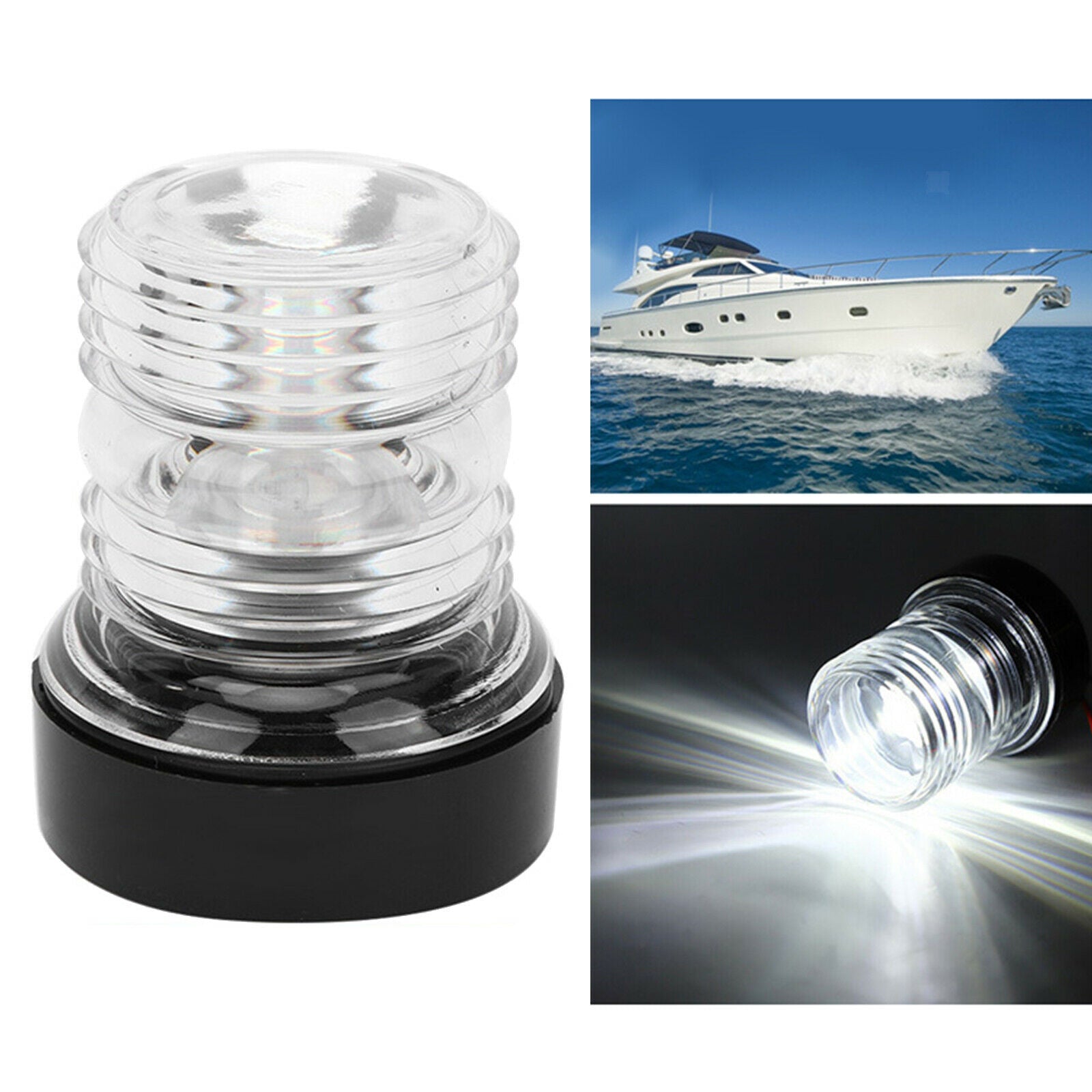 Waterproof Yacht Anchor Light LED Safety Stern Navigation Lamp Safety Vessel
