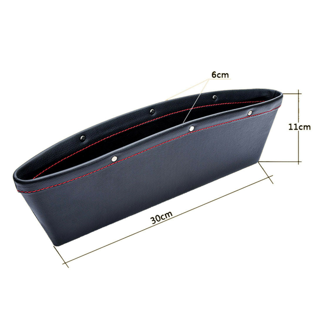 2x Catch Catcher Box Caddy PU Leather Car Seat Slit Pocket Storage Organizer New