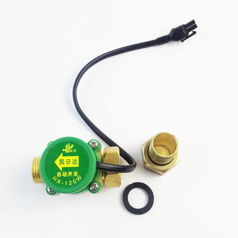 1pcs Water Flow Sensor Switch 120W 1/2BSP Male to 3/4BSP Female 5L/min 0.6Mpa