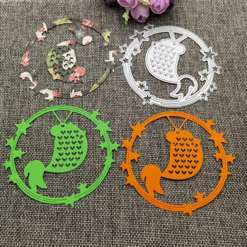 Circle Star Metal Cutting Die Stencil DIY Scrapbooking Album Paper Card Template
