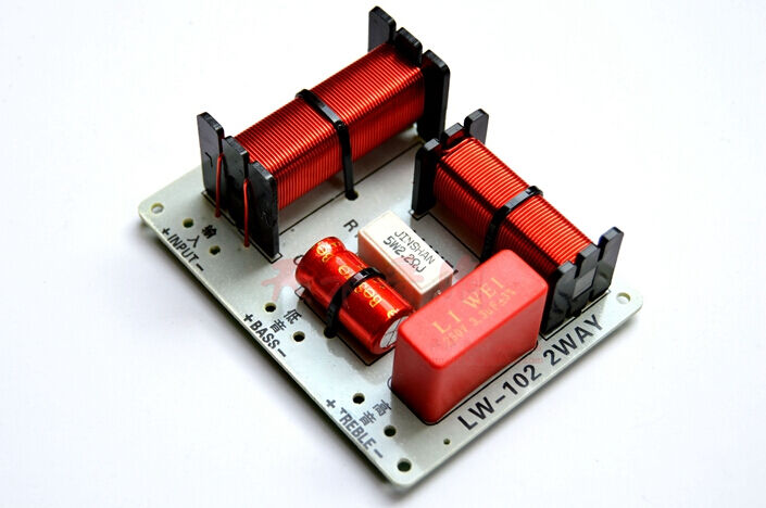 2pcs 2-Way 2-Unit Crossover Filter Audio Frequency Divider 4-8 ohm 150W 3500HZ
