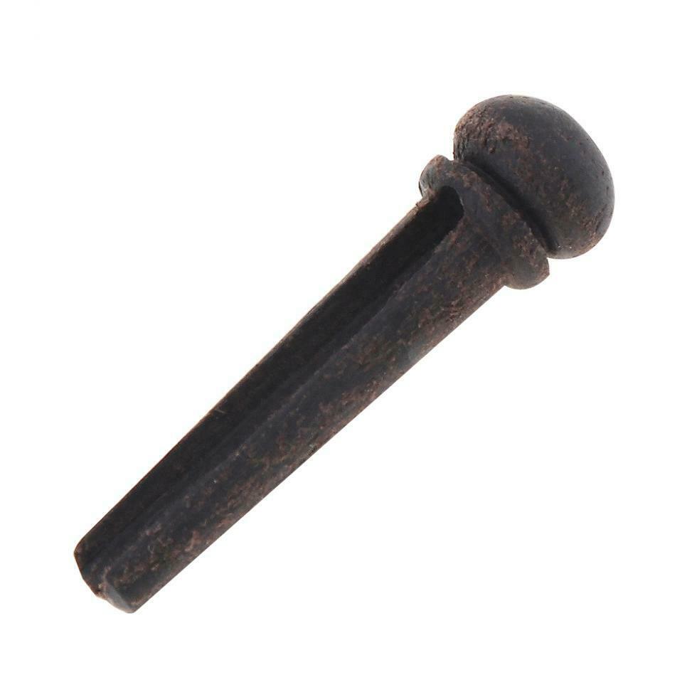 6pcs Rose Wood Folk  Acoustic Guitar Bridge Pins Plastic String End Peg Pack