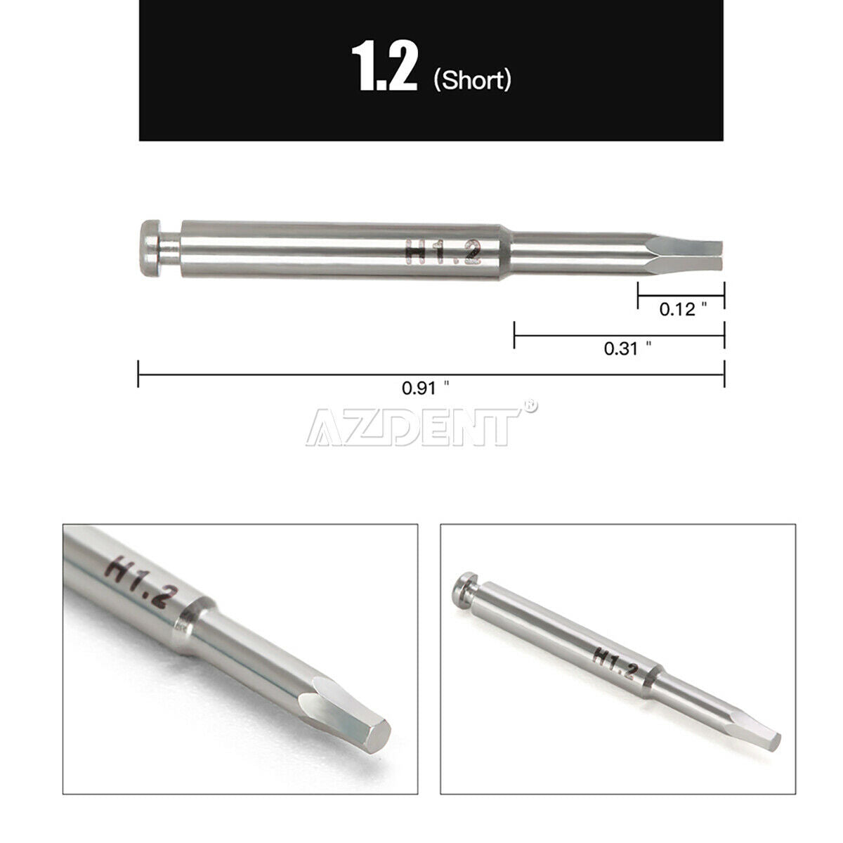 Dental Screw Drivers for Low Speed Contra Angle Handpiece 12pc/Kit 1.0-165