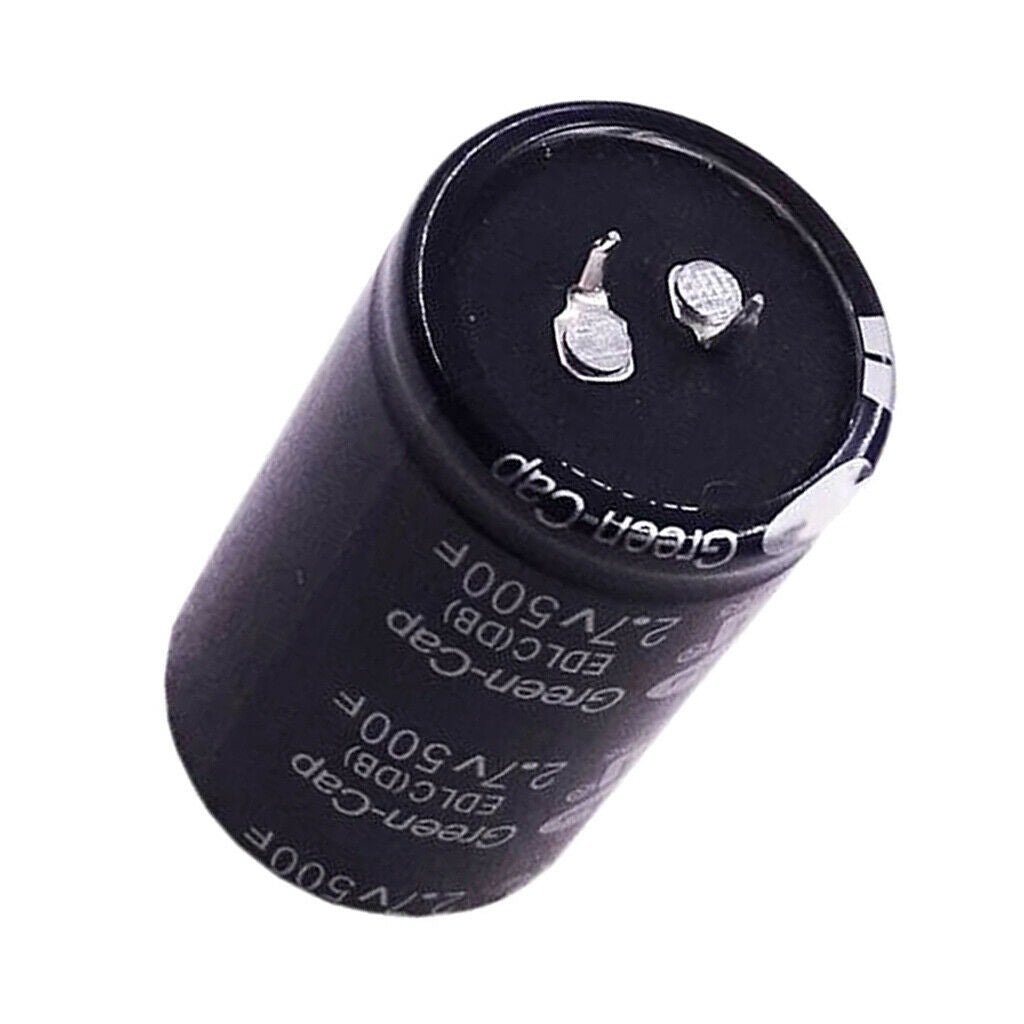 Black Farad Capacitor 2.7V 500F 35x60mm Super Ultra Capacitor 2Pins  35x60mm
