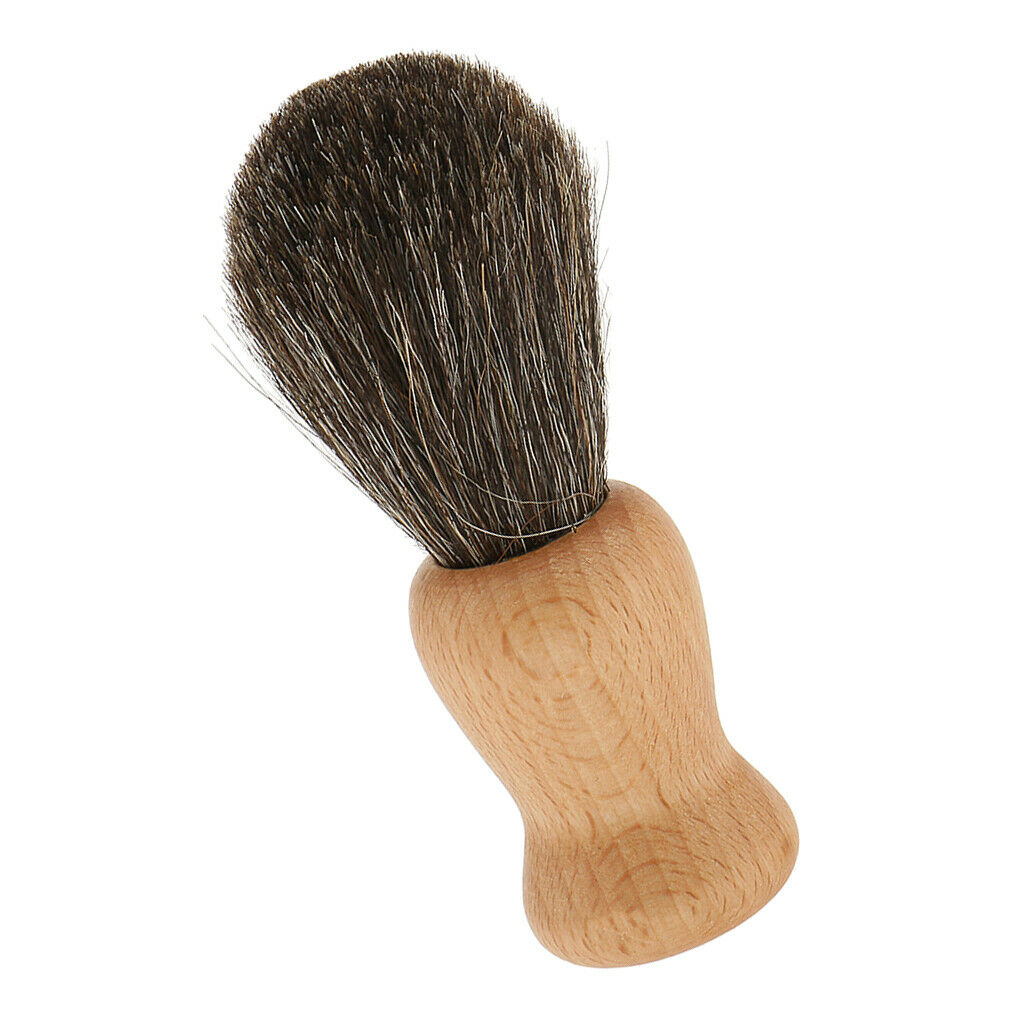 Wooden Handle Shaving Brush Home Salon Barber Beard Shave Tool for Men