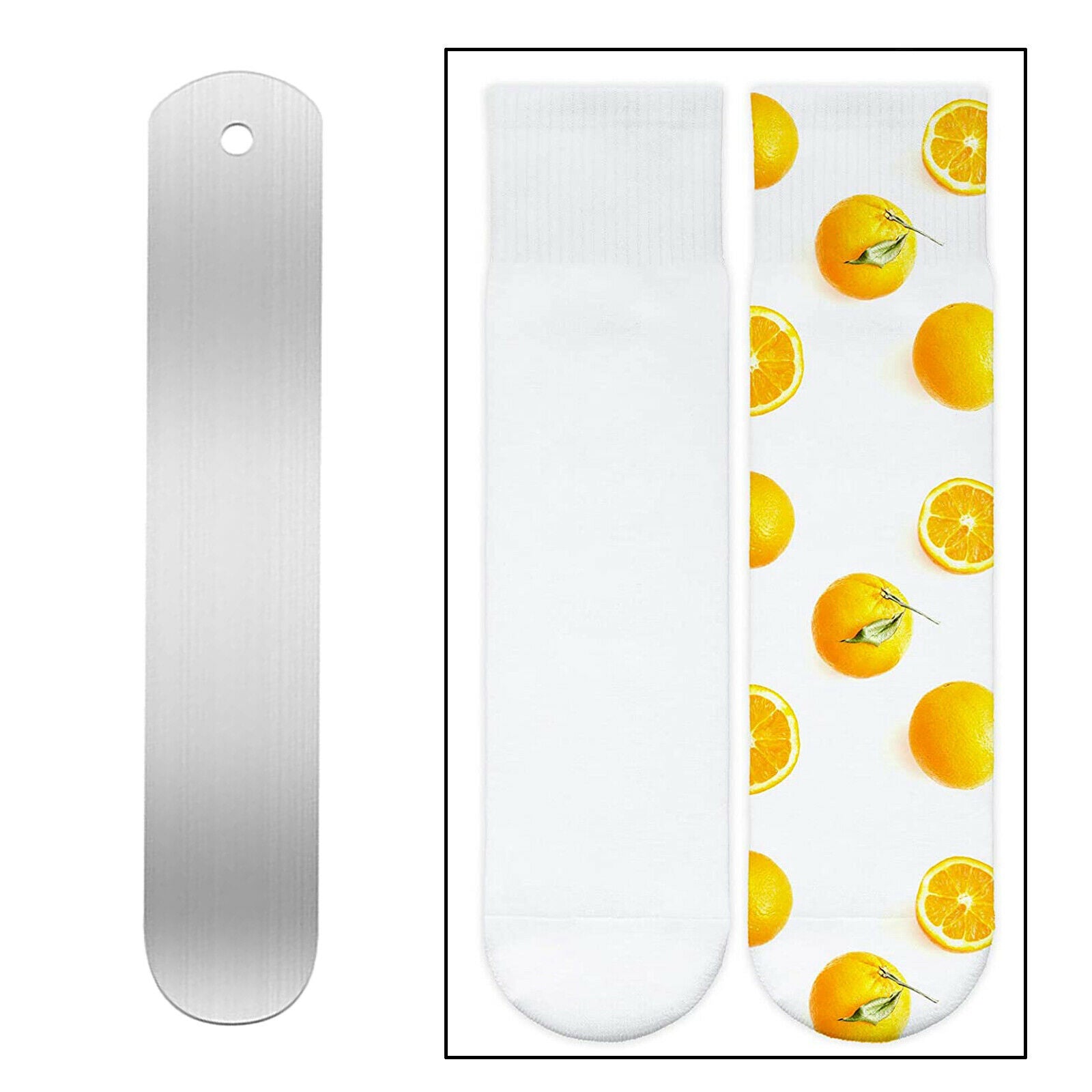 2Pieces Sock Jigs Crew Sock Board Heat Press Transfer Dye Sublimation Socks