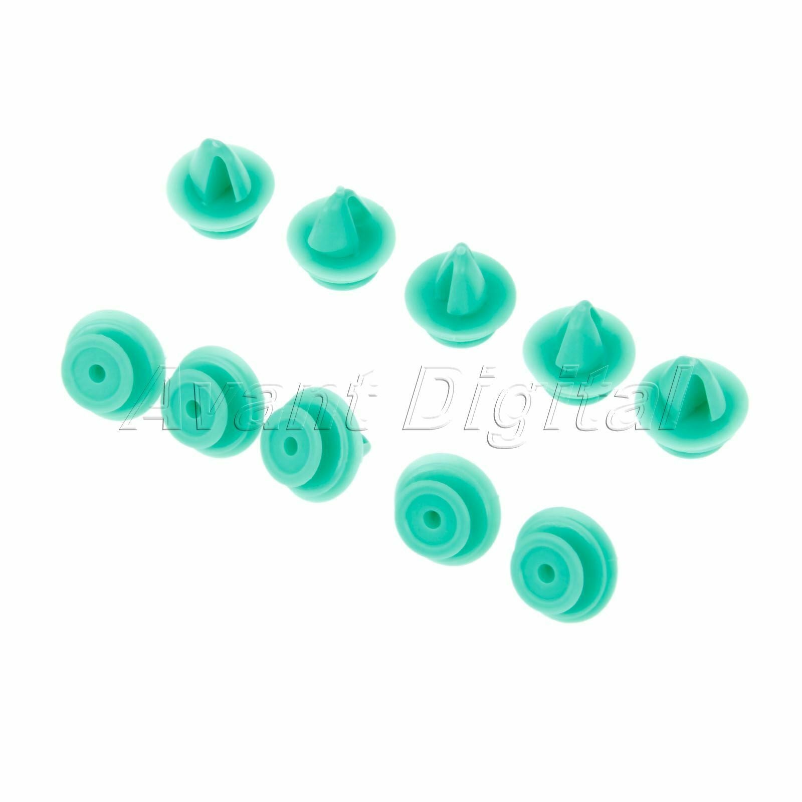 50PC Nylon Decorative Clip Green Automobile Interior Car Door Fixed Fastener