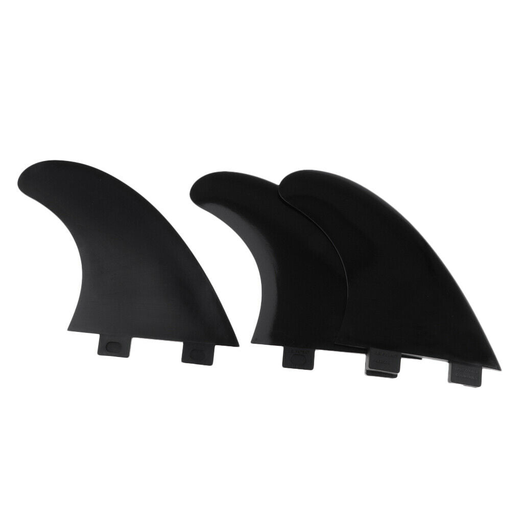 3pcs High-performance G5 Surf   Surfboard Thruster Fin for  Base Black