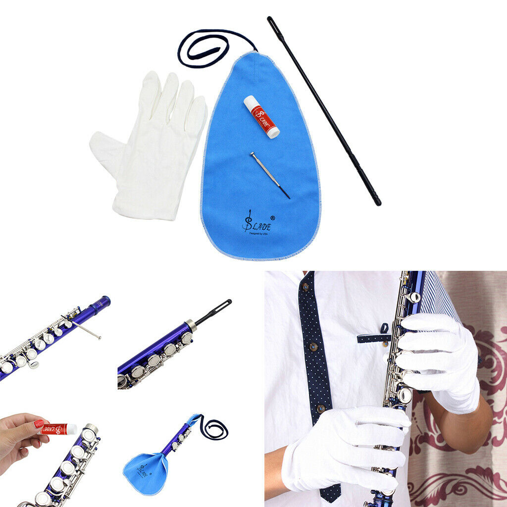 5-in-1 Saxophone Cleaning Care Kits Cleaning Cloth Cleaning Rod Glove Parts