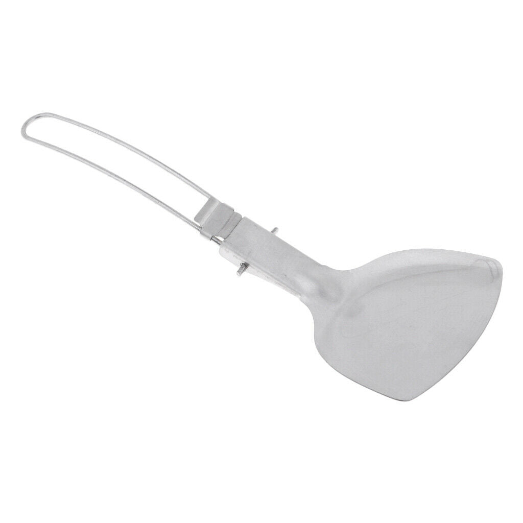 Solid Turner/Spatula, 21cm, Stainless Steel, Foldable Handle
