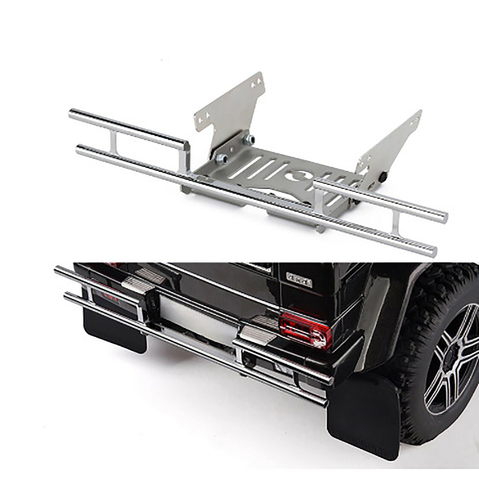 Metal Bumper Rear Bumper With Guard Plate For Trx4/6 for Mercedes-Benz Sport