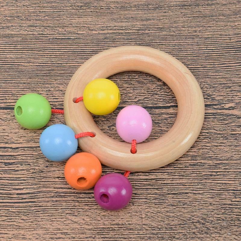 Kids Finger Training Baby Rattle Kids Behavior Correction Wooden Toys