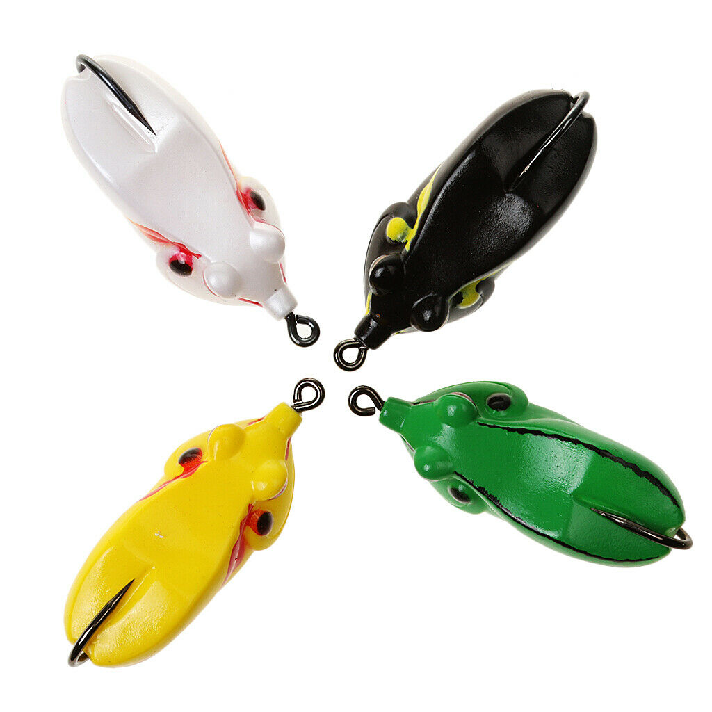 The Most vivid Durable Ray Frog Fishing Lure Soft Bionic Bait Lead Head Hook