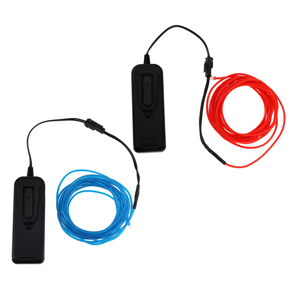 Set Of 2 5M EL Cable Neon String Light Wire Wire LED Light Wire Lighting