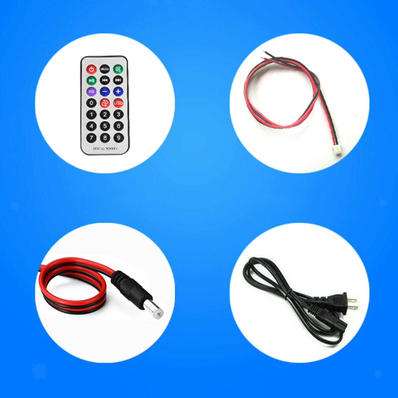 Digital Bluetooth Amplifier Board Mini 12V Stereo Subwoofer Broadcast Sound