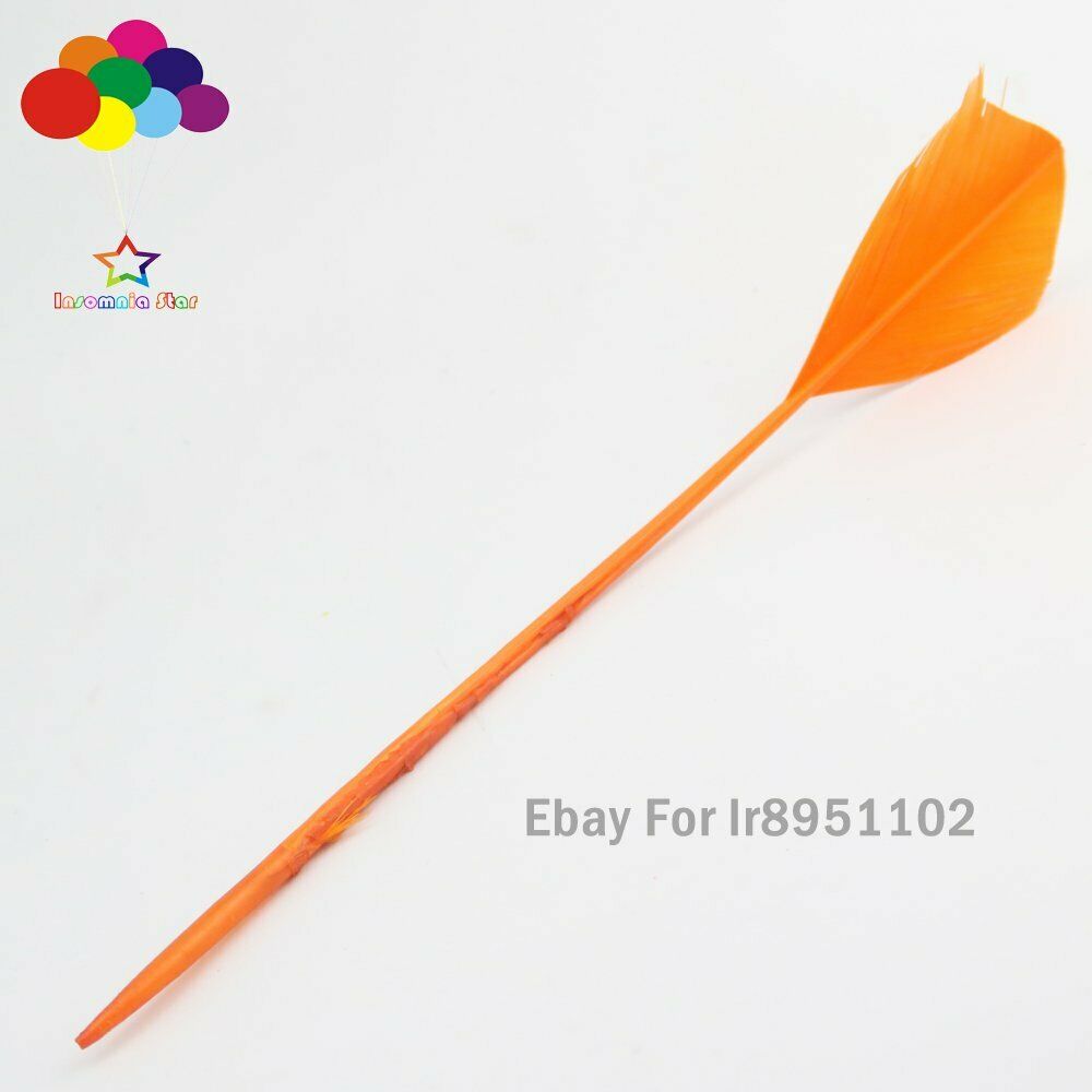 Orange 100 pcs 28-35cm turkey wing feathers 11-14inch Plume making Carnival