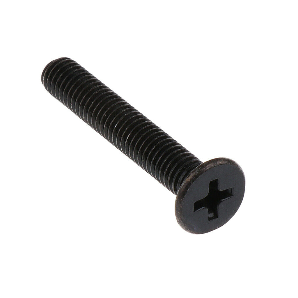 8 Sets Skateboard Mounting Bolts Longboard Screw Nuts Hardware 5x27mm Black