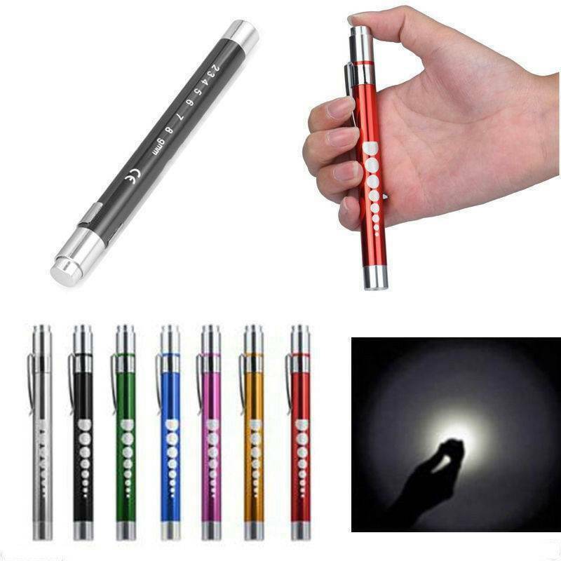Mini First Aid LED Pen Light Flashlight Torch Doctor Nurse EMT Emergency Tool ~