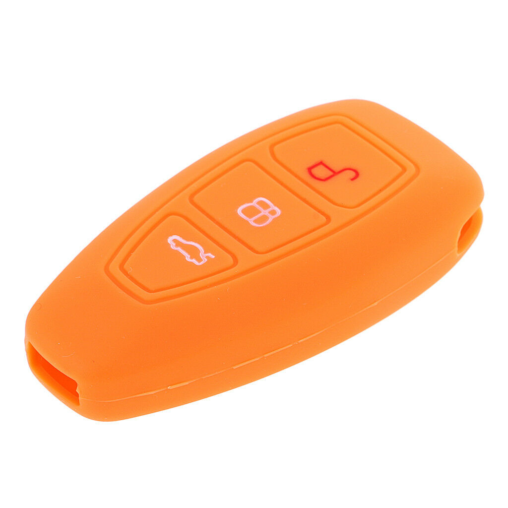 2pcs Black Orange Car Remote Key Fob Case Protector for Ford Focus Mondeo