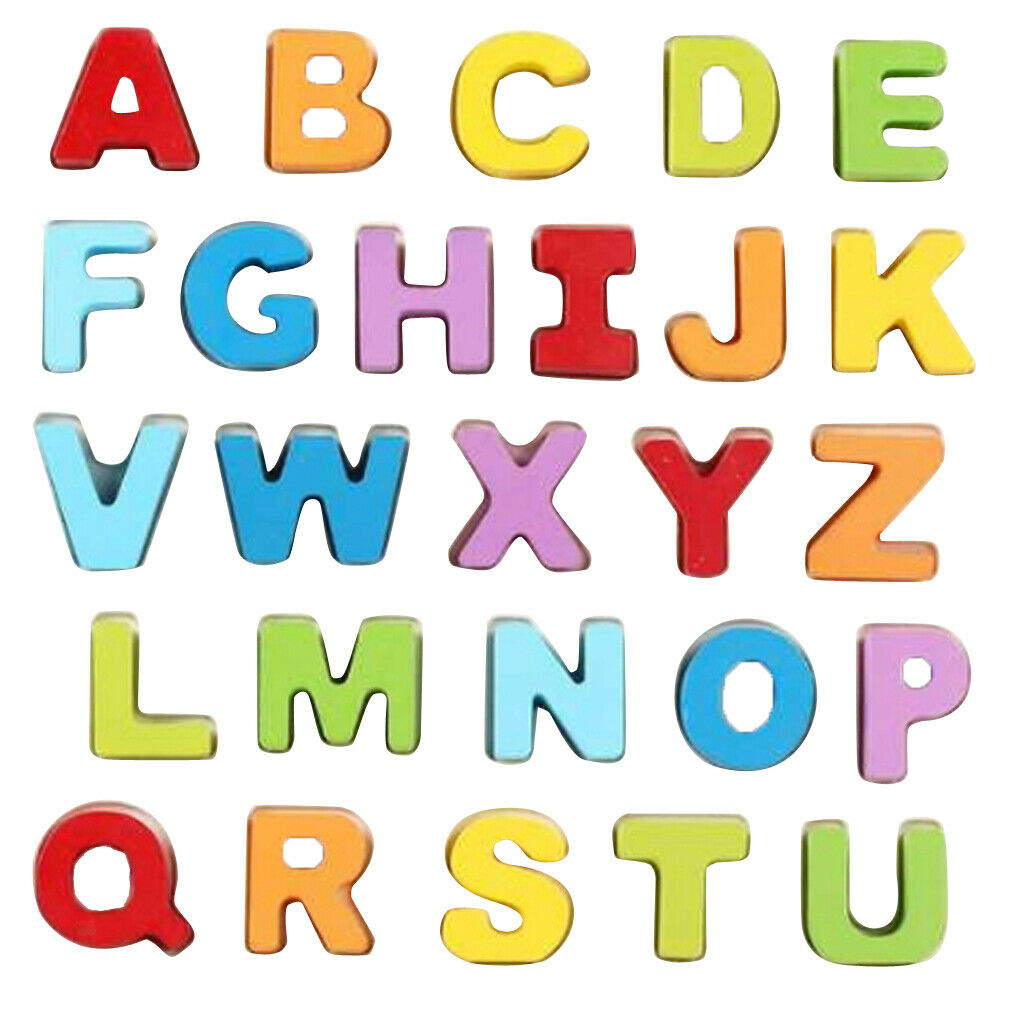 2pcs Kids Alphabet Capital Lowercase Letter Puzzle Jigsaws Chunky Blocks,