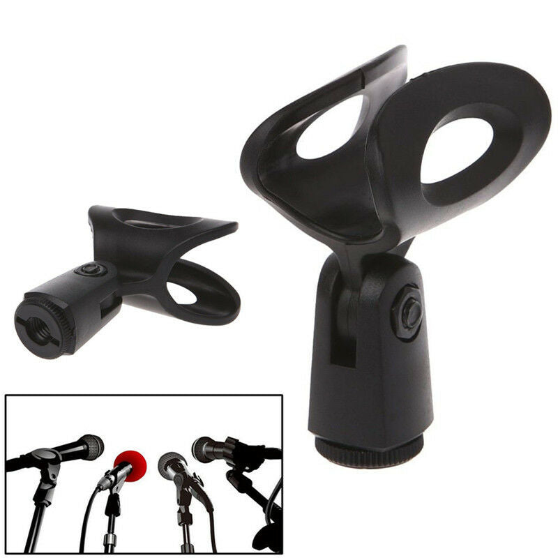 Mic Microphone Stand Accessory Flexible Plastic Clamp Clip Holder MountDDAU