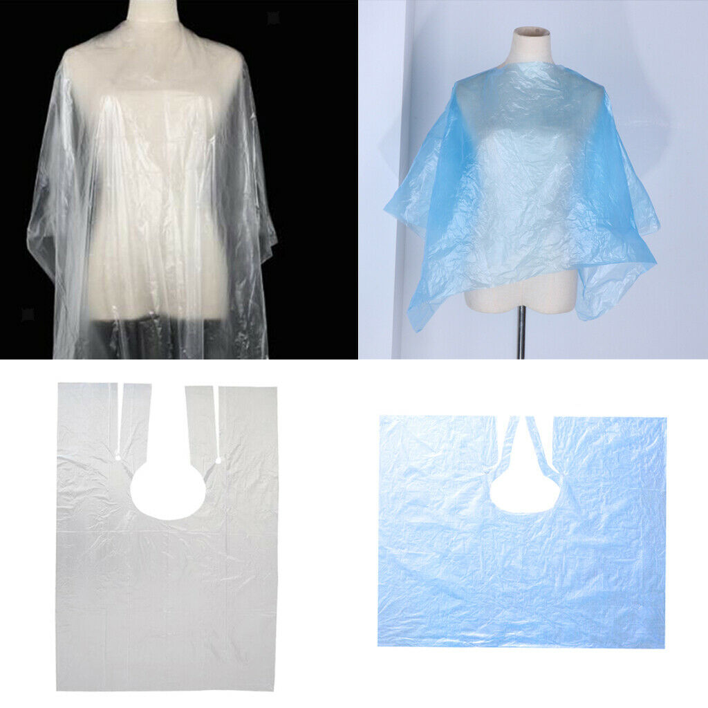 130x Disposable Hair Cutting Capes Home Shop Shampoo Hair Dyeing Bib Cloth