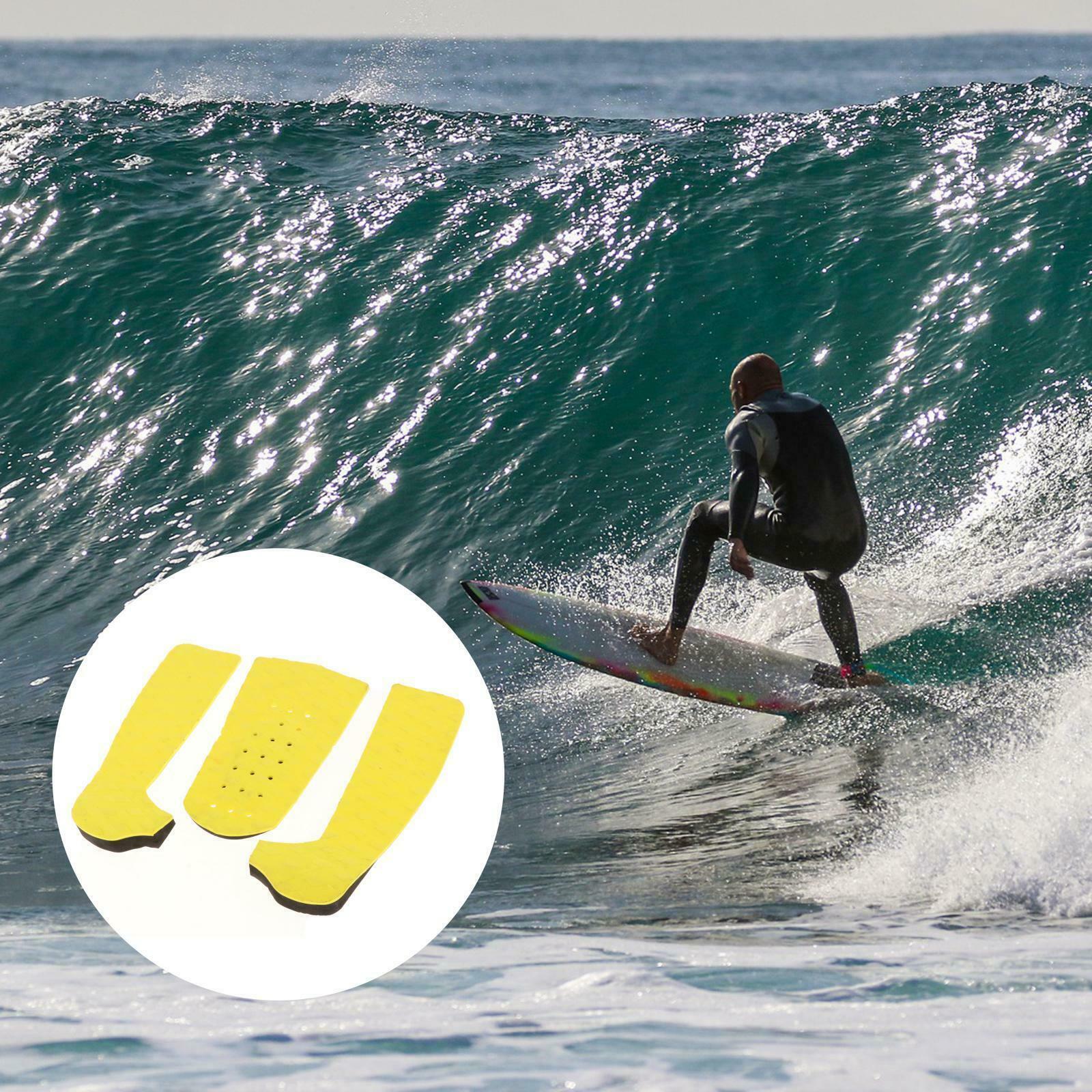3Pcs Surfboard Traction Pad Stand Up Paddleboard Pad Surf Deck Tail Pads
