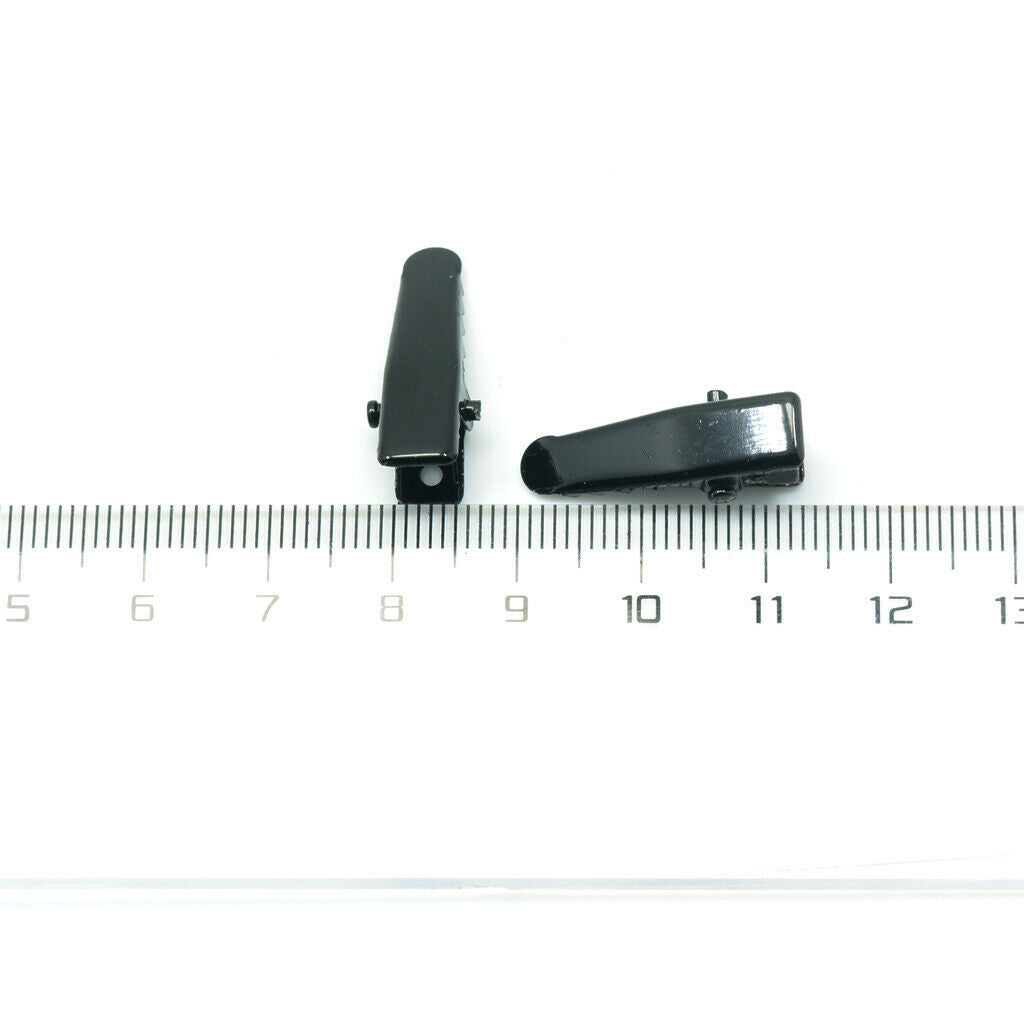 50x Black Metal Single Prong Alligator Hair Clips Hair Accessories 24mm