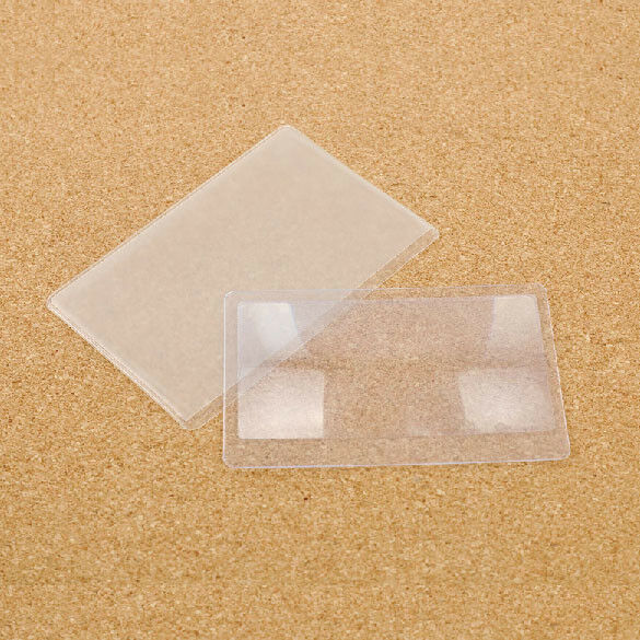 Credit Card Size 3X Magnifier Reading Magnifying Glasses Lens Pocket Magnifier