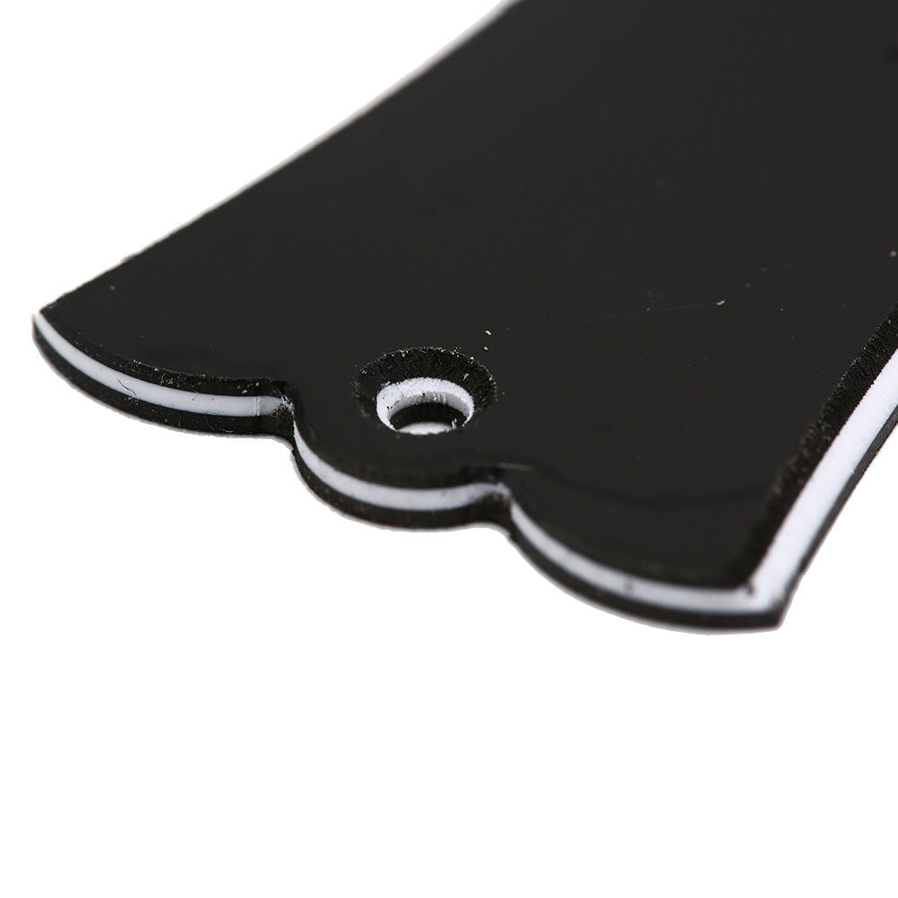 2 Holes Bell-shaped PVC Truss Rod Cover Plate Scroll Plate for Guitar Bla.l8