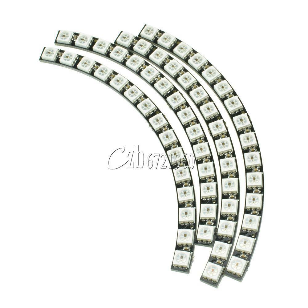 WS2812 5050 60 RGB LED Ring Wall Clock Ultra Bright Lamp Panel For Arduino