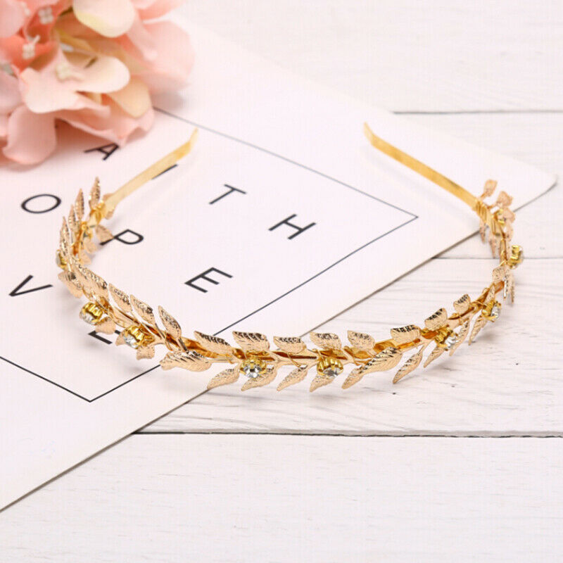 Women Leaf Hairband Headband Headpiece Bridal Wedding Tiara Hair Accessor.l8
