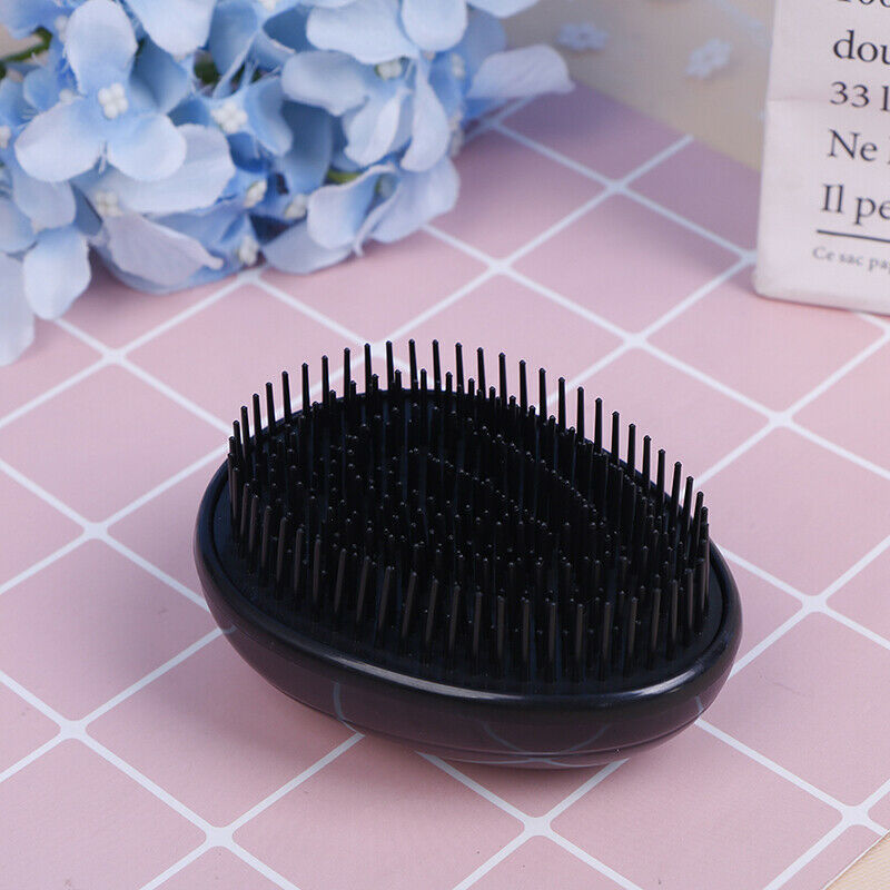 Egg Design Magic Hair Brush Round Portable Plastic Comb Scalp Massage Co.l8