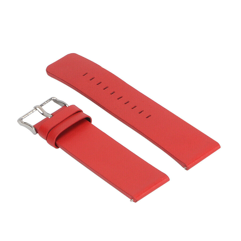 Leather Watch Wrist Band Replacement Strap for Blaze Smartwatch Red