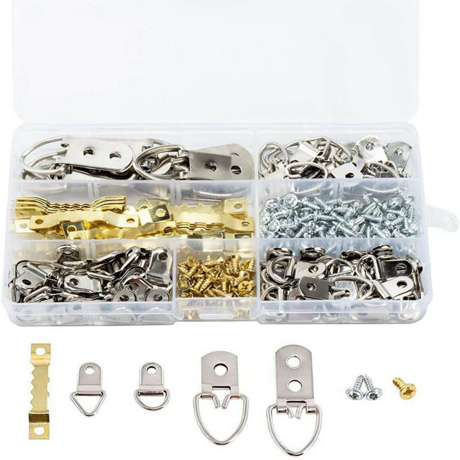 270Pcs Metal Picture Frame Hangers Art Oil Painting Mirror Hooks Fixing