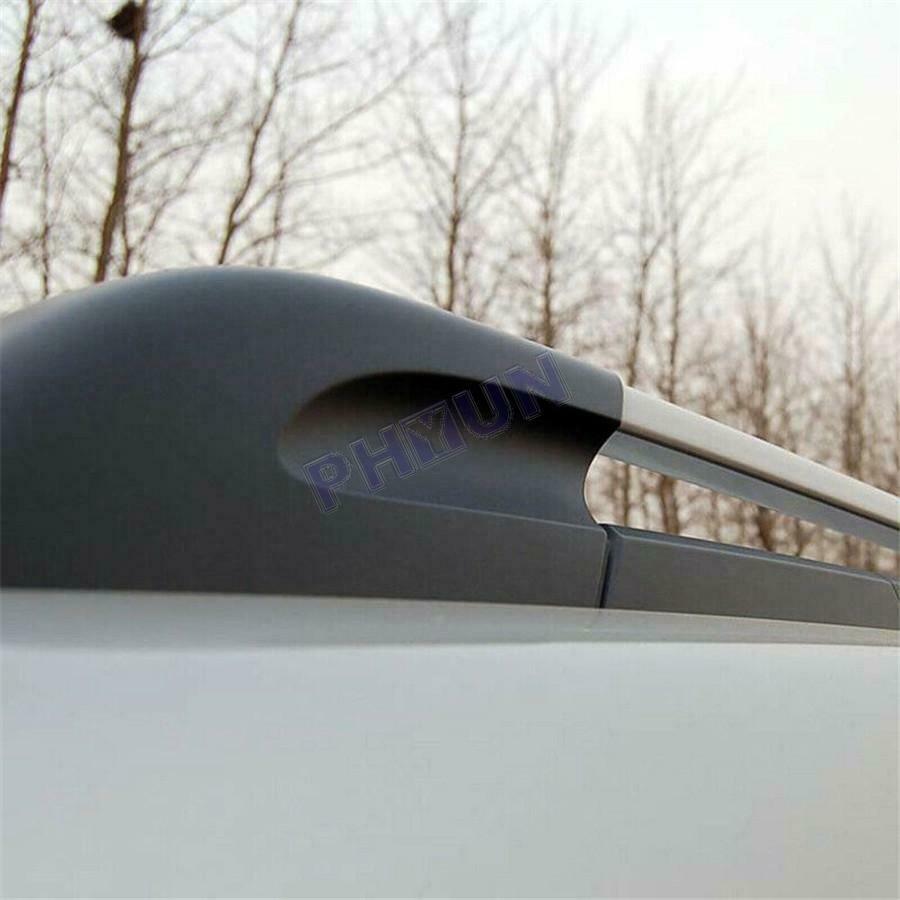 Car Roof Rack Rail End Cover Shell Replacement Black For Hyundai Tucson 2004-08