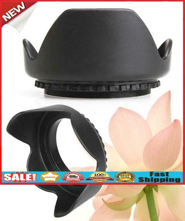 58mm Screw-in Flower Lens Hood Digital Camera Petal Lens Hoods for Canon @
