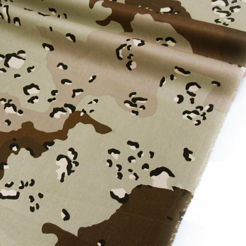 1.48M Width Desert Spot Camouflage Fabric Cotton Twill Camo Cloth Military DIY