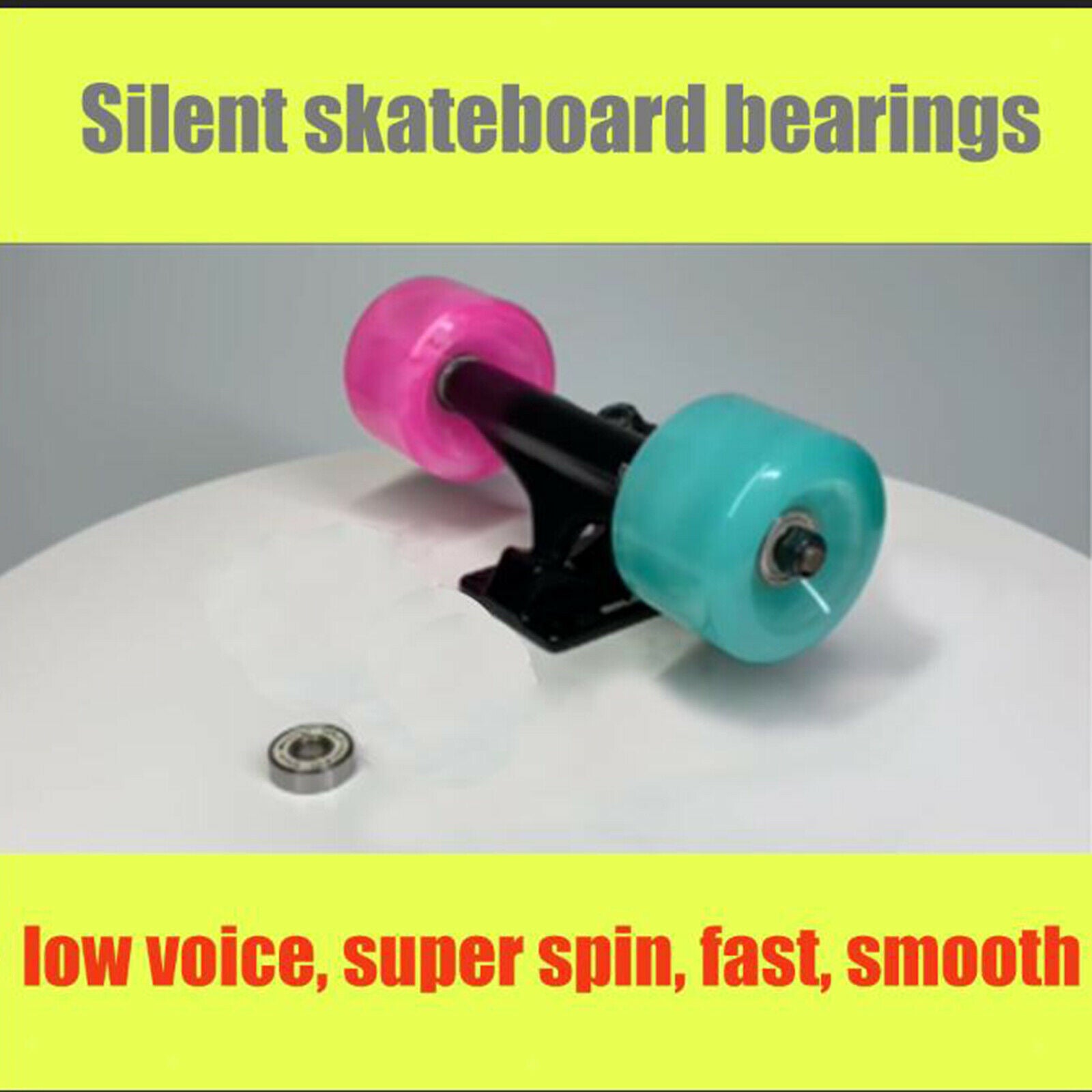 8x Premium Skateboard Bearing 8x22x7mm Ball Bearings Spinners Accessories