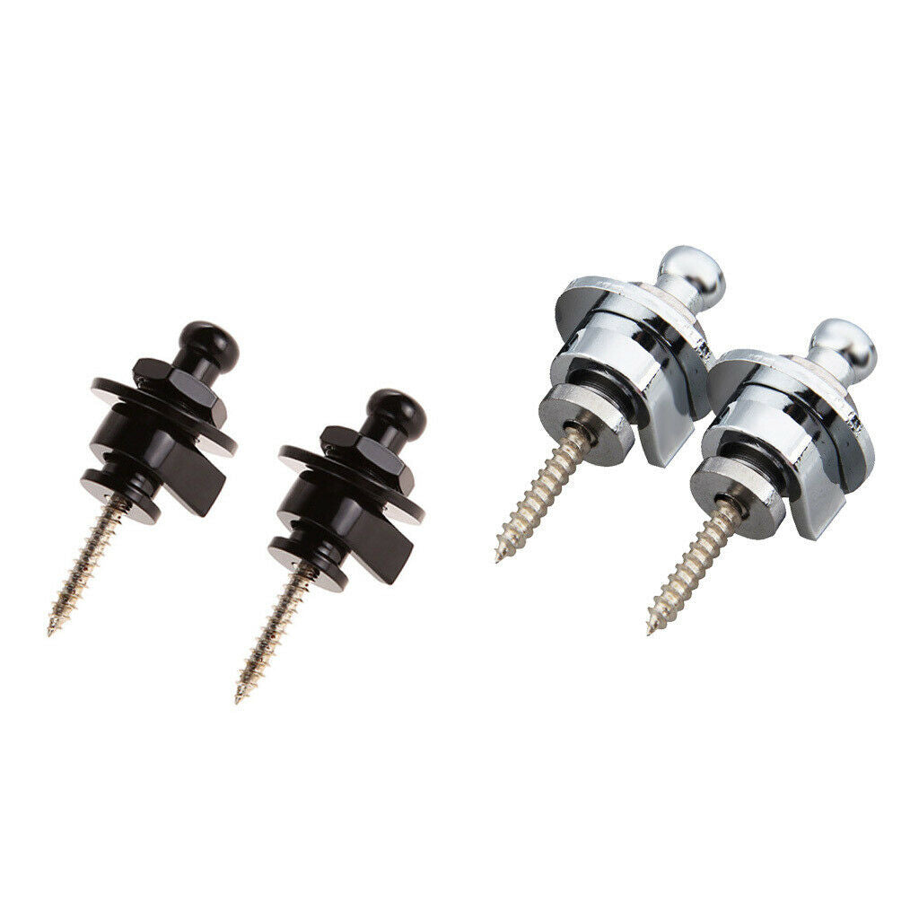 4 Pcs of Set Electric Guitar Skidproof Strap Lock Guitar Replacement Parts
