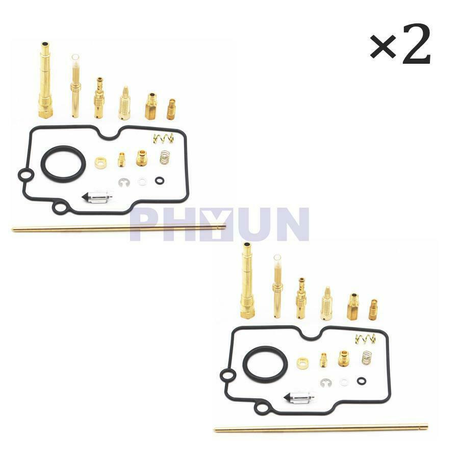 2 Sets Motorcycle Carburetor Carb Repair Rebuild Kit For Yamaha YFZ450 2004-09