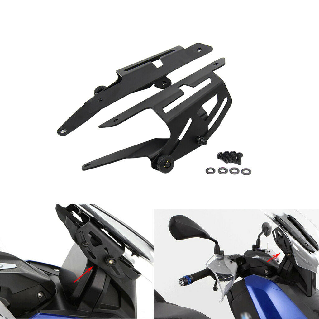 2PCS Adjustable CNC Windshield Bracket Motorcycle Supplies for BMW C400X