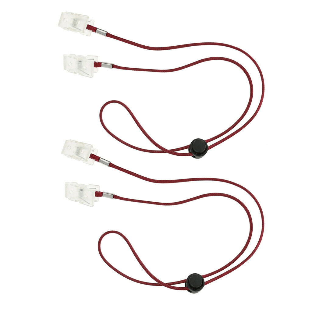 6 Pieces Flexible Bib Napkin Chains Holder Meal Paper Towel Clip Landyard
