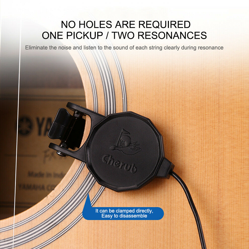 WCP-60G Acoustic Guitar Pickup Clip On Guitara Pickups Musical Instruments @