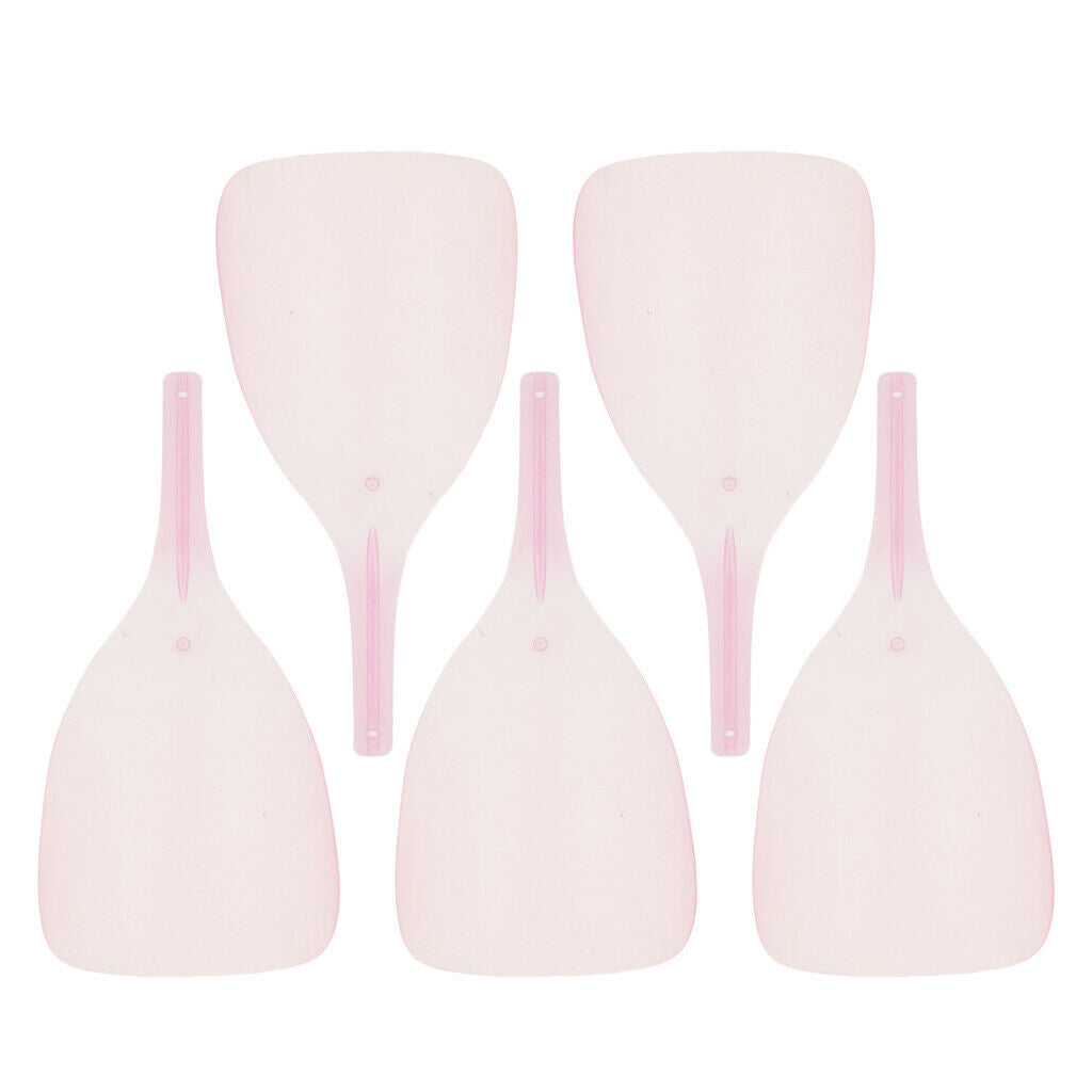 5 Pieces Plastic Barber Cutting Hairspray Masks Makeup Eyes Shields Pink