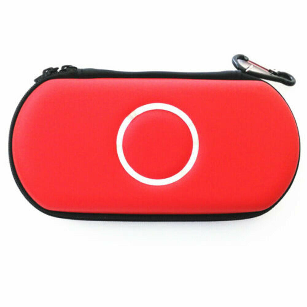 Red Hard Travel Carrying Case Protective Bag Pouch For SONY PSP 1000 2000 3000