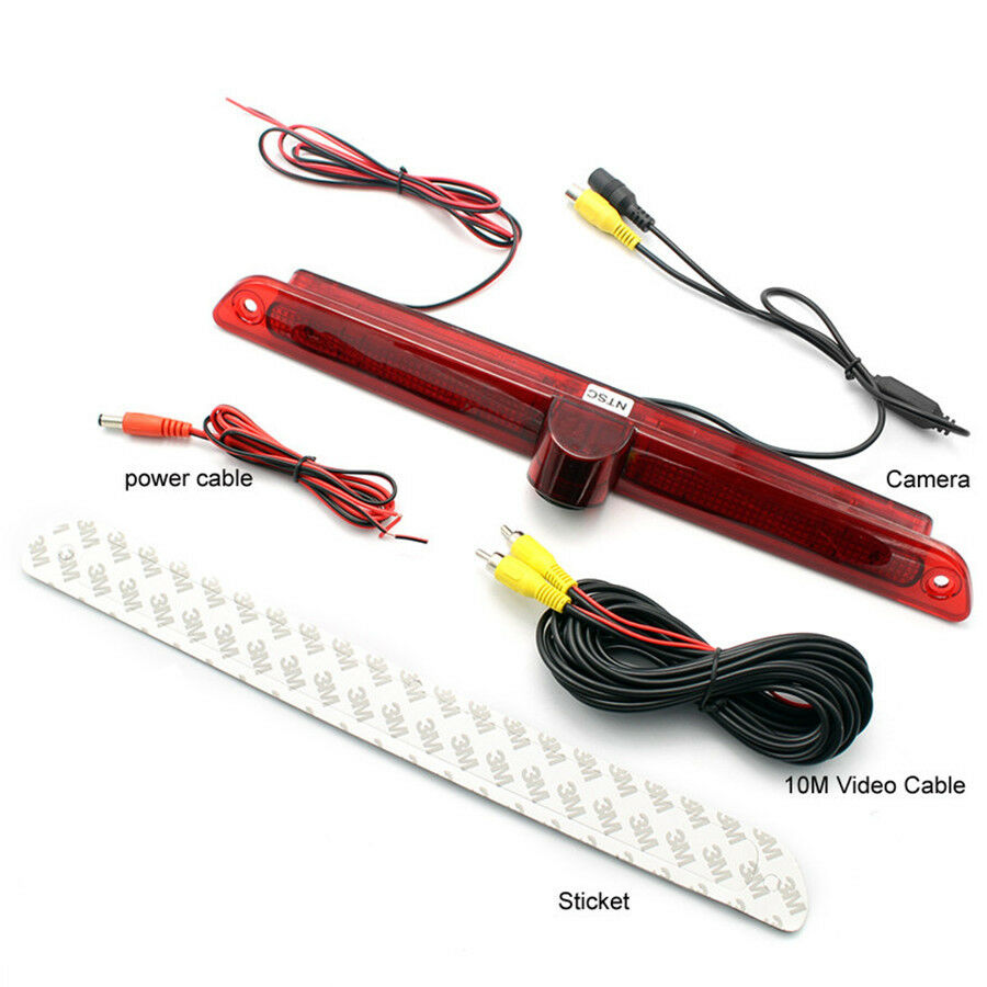 2 In 1 Car Reversing Rear View Camera+ LED Brake Light For Benz Sprinter 07-15