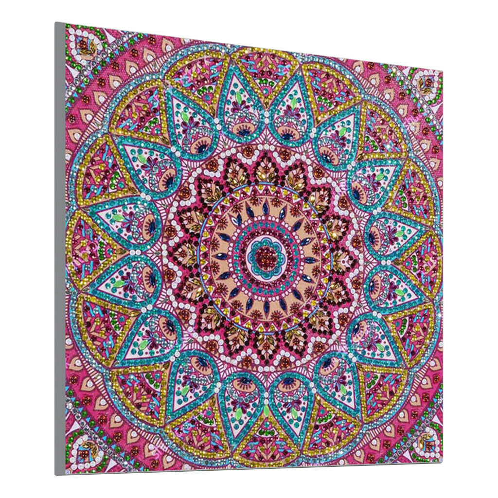 2 Sets Special Shaped Diamond Painting Set Rhinestones Colorful Flower Diy Home